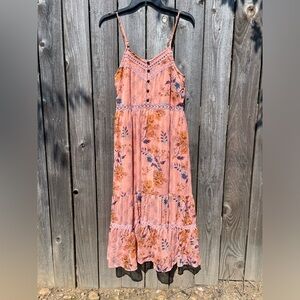 Pink floral sundress